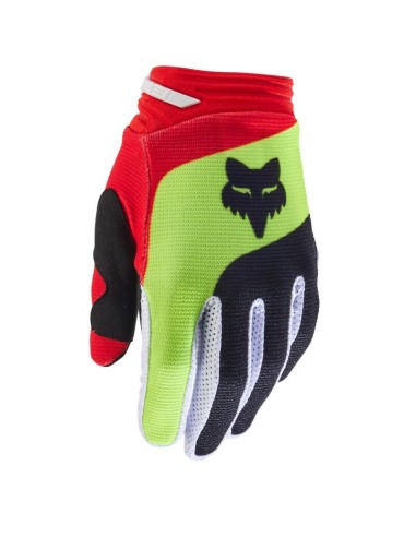 Guantes Infantiles Fox 180 Ballast Negro/Rojo