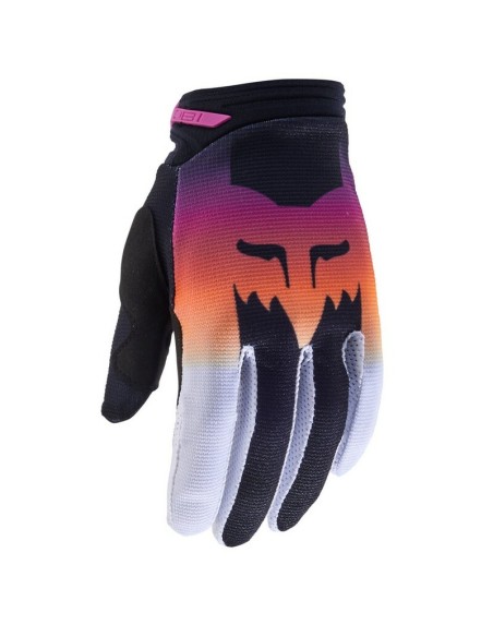 Guantes Infantiles Niña Fox 180 Flora Negro/Rosa