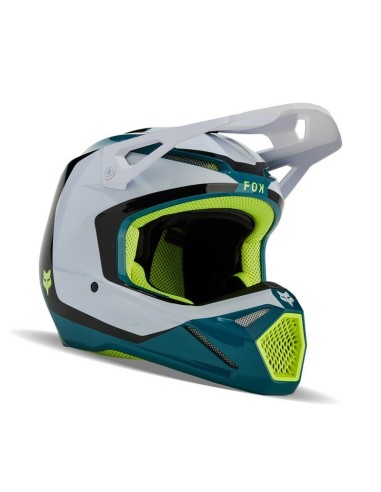 Casco Infantil Fox V1 Nitro Azul/Blanco