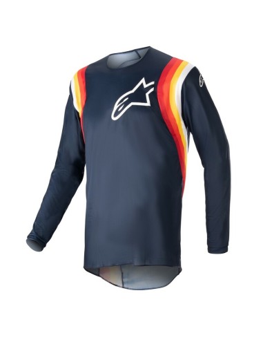 Jersey Alpinestars Fluid Corsa Azul Marino