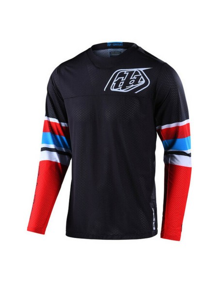 Jersey Troy Lee Designs GP Air Warped Rojo/Negro