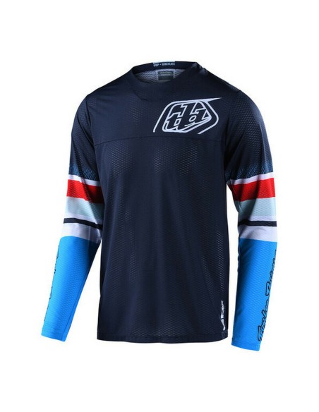 Jersey Troy Lee Designs GP Air Warped Azul/Rojo
