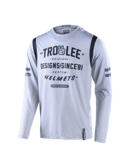 Jersey Troy Lee Designs GP Air Roll Out Gris