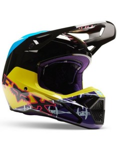 Casco Fox V1 Barbed Wire SE Negro/Azul