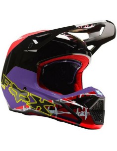 Casco Fox V1 Barbed Wire SE Negro/Rojo