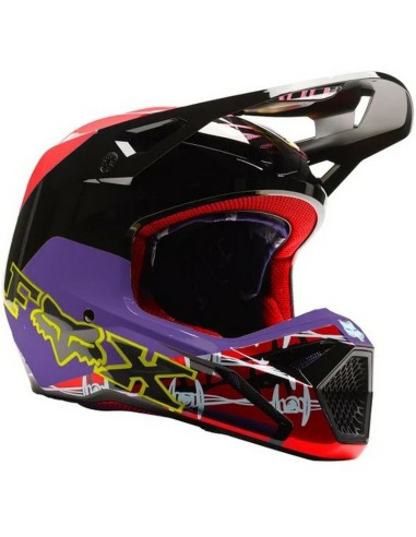 Casco Fox V1 Barbed Wire SE Negro/Rojo