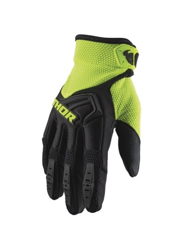 Guantes Thor Spectrum Negro/Am.Fluor