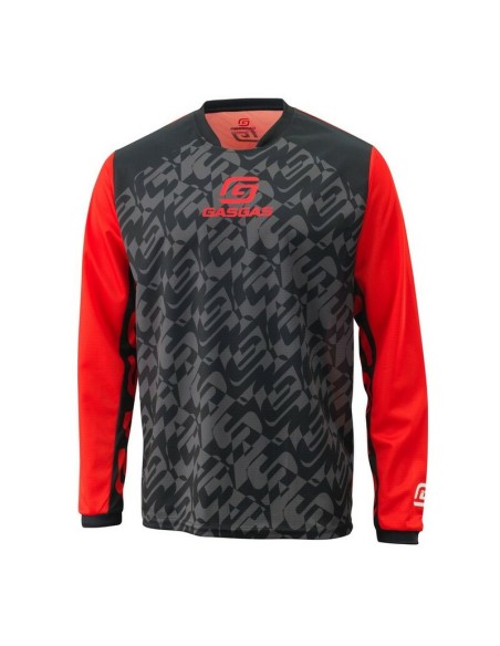 Jersey Gas Gas Tech Negro/Rojo