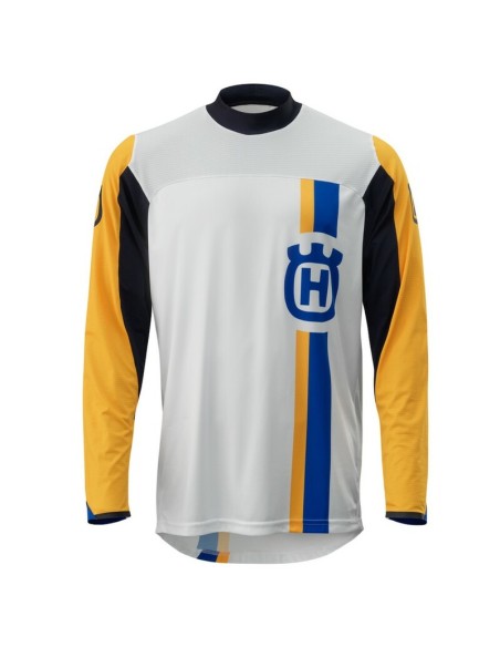 Jersey Husqvarna Origin Blanco/Amarillo/Azul