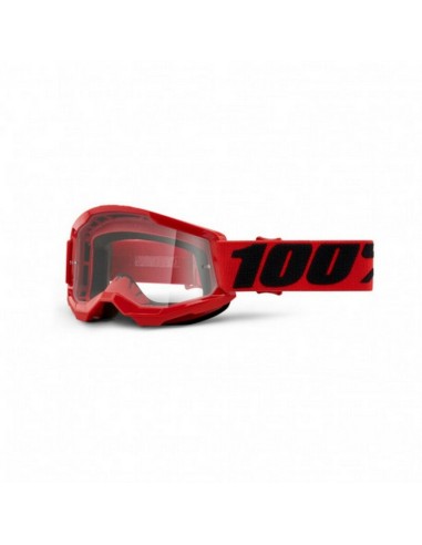 Gafas Infantiles 100% Strata 2 Lente Transparente Rojo/Negro