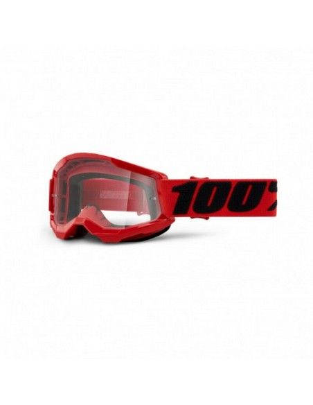 Gafas Infantiles 100% Strata 2 Lente Transparente Rojo/Negro
