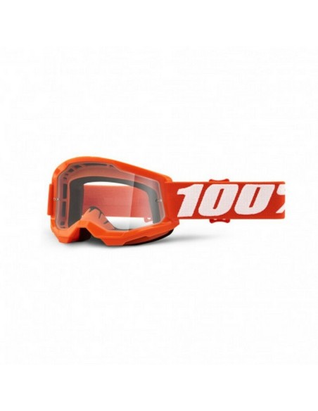 Gafas Infantiles 100% Strata 2 Lente Transparente Naranja/Blanco