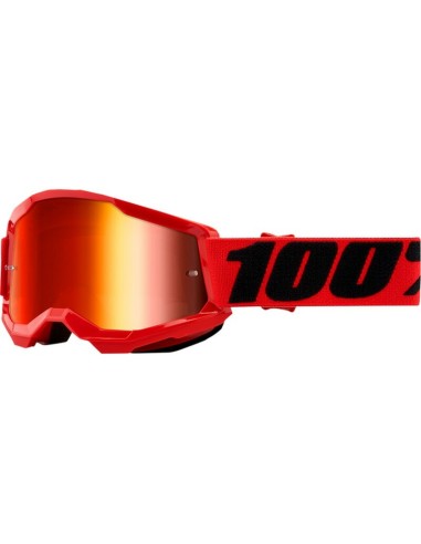 Gafas Infantiles 100% Strata 2 Red Lente Espejo