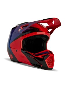 Casco Fox V1 Streak Rojo Fluor