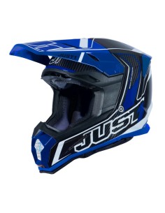 Casco Just1 J-22 Carbon Fluo Azul