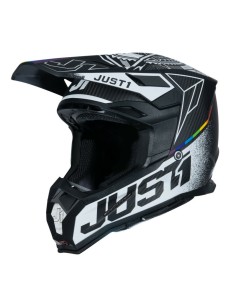 Casco Just1 J-22 Speed Side Carbon Blanco Mate