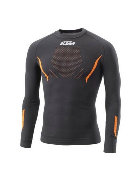 Camiseta Interior Manga Larga KTM Summer Performance Negro/Naranja