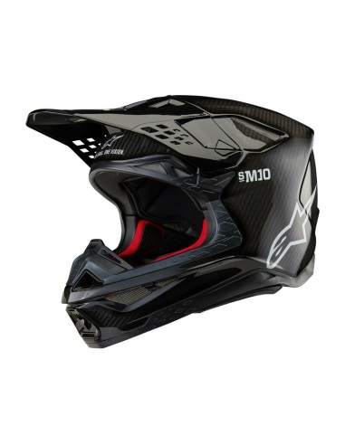 Casco Alpinestars Supertech M10 Solid Negro Brillante