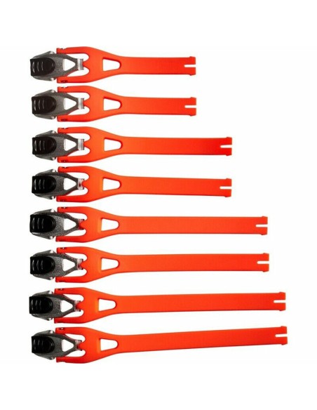 Kit Correas/Pasadores Botas Infantiles Fox Comp 5 Naranja