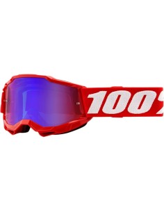 Gafas Infantiles 100% Accuri 2 Neon Red Lente Espejo