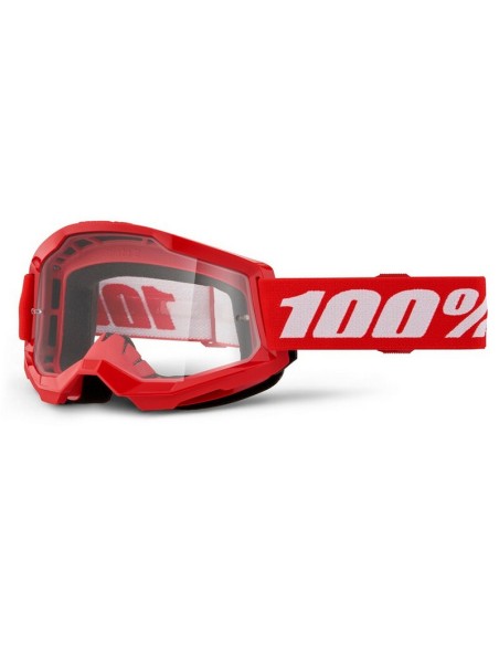 Gafas 100% Strata 2 M2 Lente Transparente Rojo