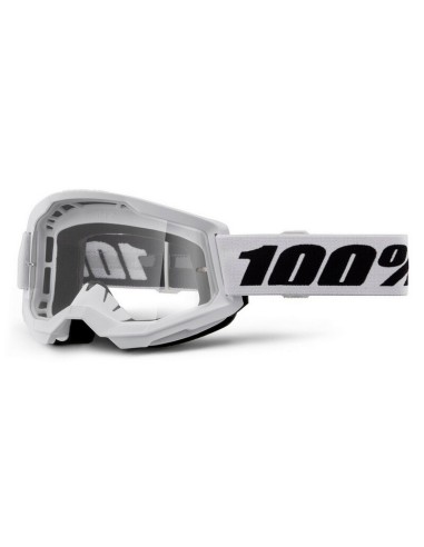 Gafas 100% Strata 2 M2 Lente Transparente Blanco