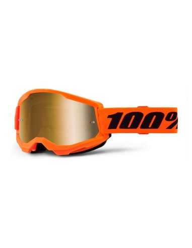 Gafas 100% Strata 2 M2 Lente Espejo Naranja/Oro