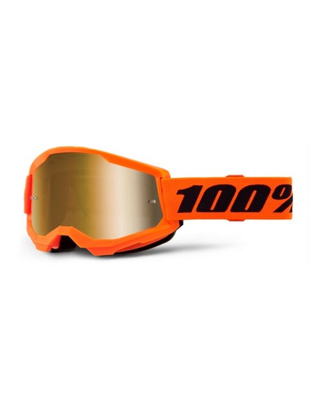 Gafas 100% Strata 2 M2 Lente Espejo Naranja/Oro