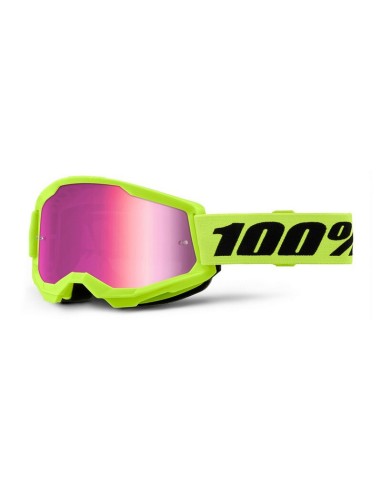 Gafas 100% Strata 2 M2 Lente Espejo Amarillo/Rosa