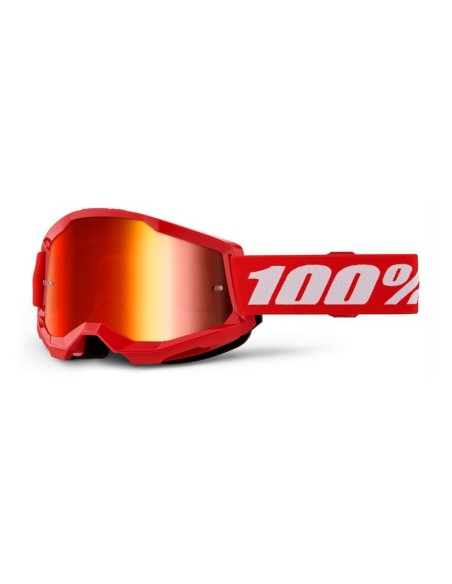 Gafas 100% Strata 2 M2 Lente Espejo Rojo