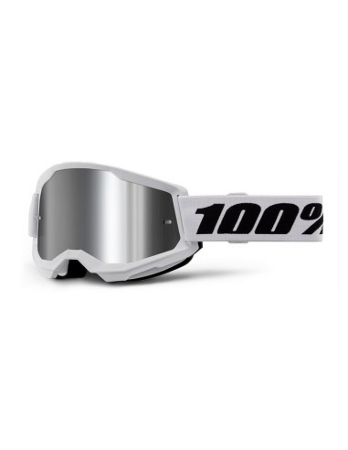 Gafas 100% Strata 2 M2 Lente Espejo Blanco