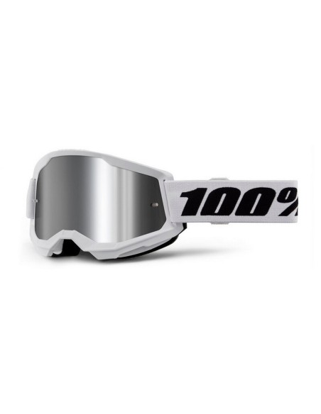 Gafas 100% Strata 2 M2 Lente Espejo Blanco