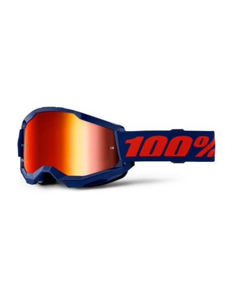 Gafas 100% Strata 2 M2 Lente Espejo Azul Marino