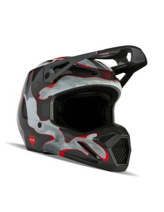 Casco Fox V1 Atlas Gris/Rojo