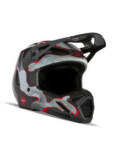 Casco Fox V1 Atlas Gris/Rojo