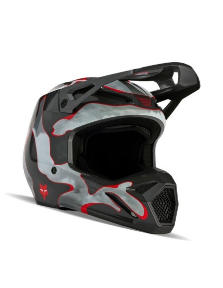 Casco Fox V1 Atlas Gris/Rojo