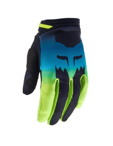 Guantes Mujer Fox 180 Flora Negro/Amarillo