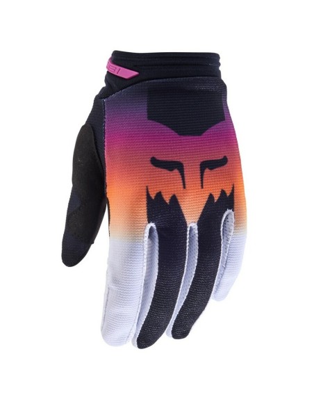 Guantes Mujer Fox 180 Flora Negro/Rosa