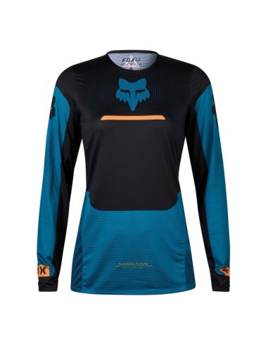 Jersey Mujer Fox Flexair Optical Azul/Negro