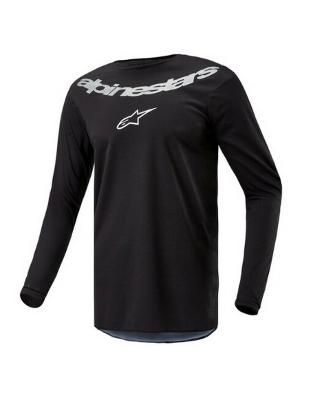 Jersey Alpinestars Fluid Graphite Negro/Plata