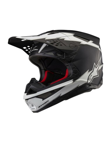 Casco Alpinestars Supertech M10 Ampress Negro/Blanco