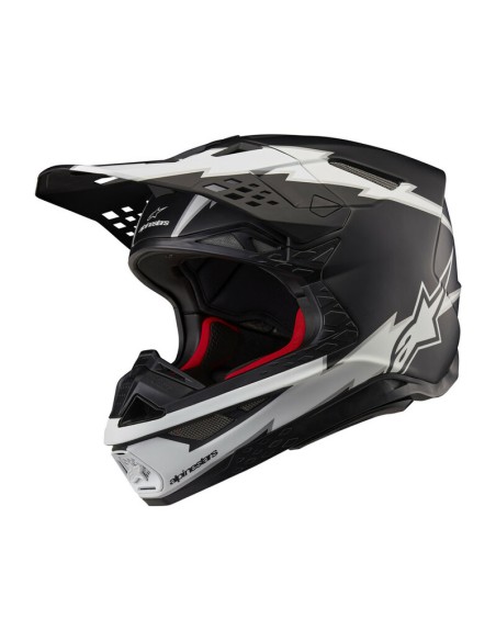 Casco Alpinestars Supertech M10 Ampress Negro/Blanco