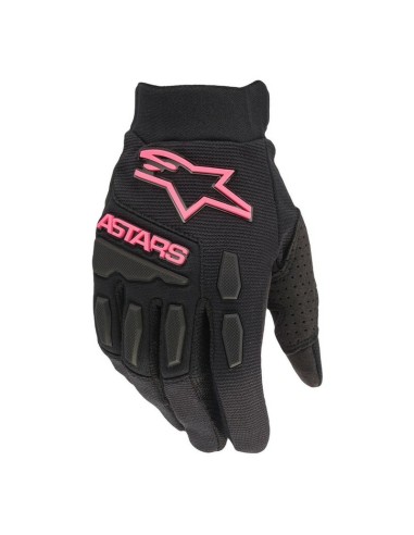 Guantes Mujer Alpinestars Full Bore Negro/Rosa