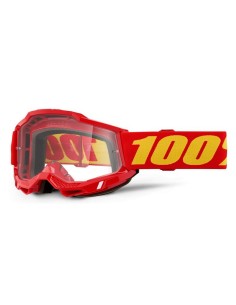 Gafas 100% Accuri 2 M2 Lente Transparente Rojo