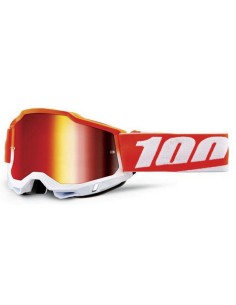 Gafas 100% Accuri 2 Lente Espejo Rojo/Blanco