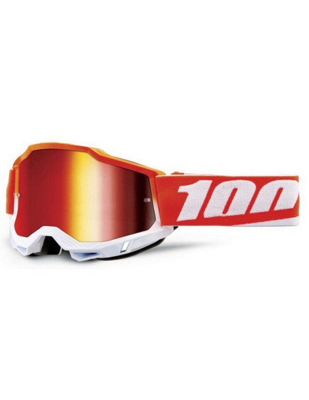 Gafas 100% Accuri 2 Lente Espejo Rojo/Blanco