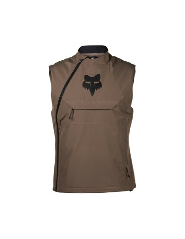 Chaleco Cortavientos Fox Ranger Off Road Marrón