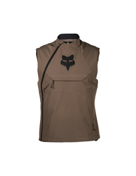 Chaleco Cortavientos Fox Ranger Off Road Marrón