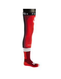 Medias Altas Fox Flexair Knee Brace Rojo Fluor
