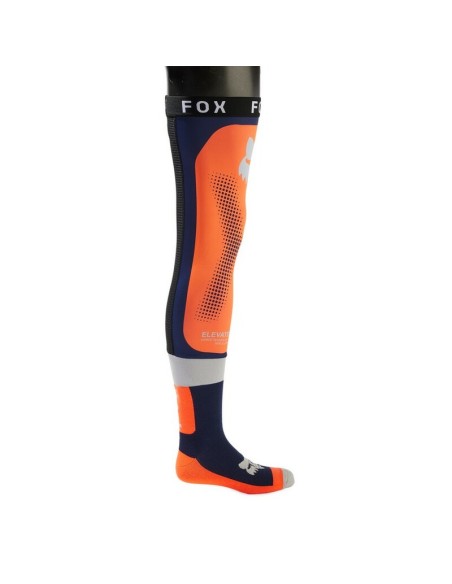 Medias Altas Fox Flexair Knee Brace Naranja Fluor
